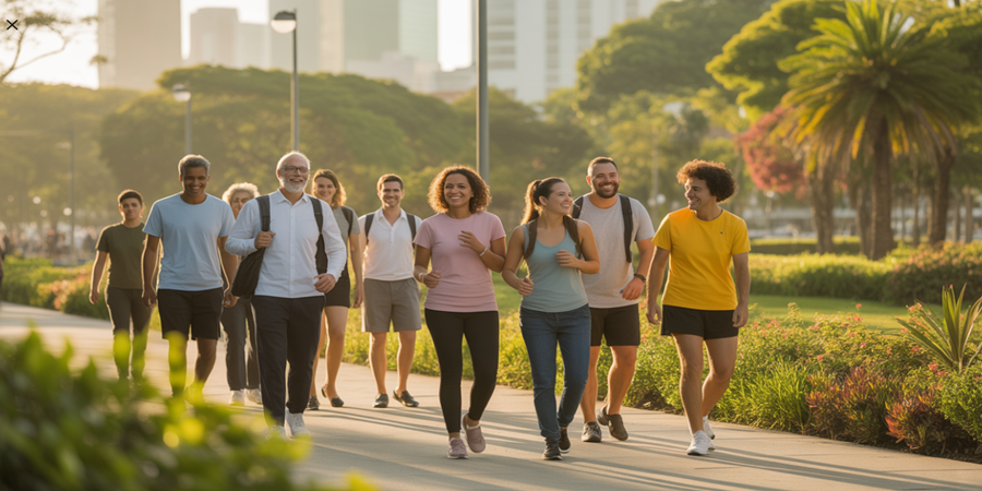 Caminhar alguns minutos por dia já traz benefícios importantes para o coração e a longevidade.