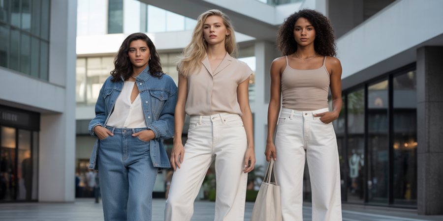 O jeans clássico ganha novas proporções e se consolida como peça-chave da moda contemporânea em 2026.